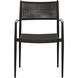 Nava Black Outdoor Stackable Dining Armchair, Set Of 2